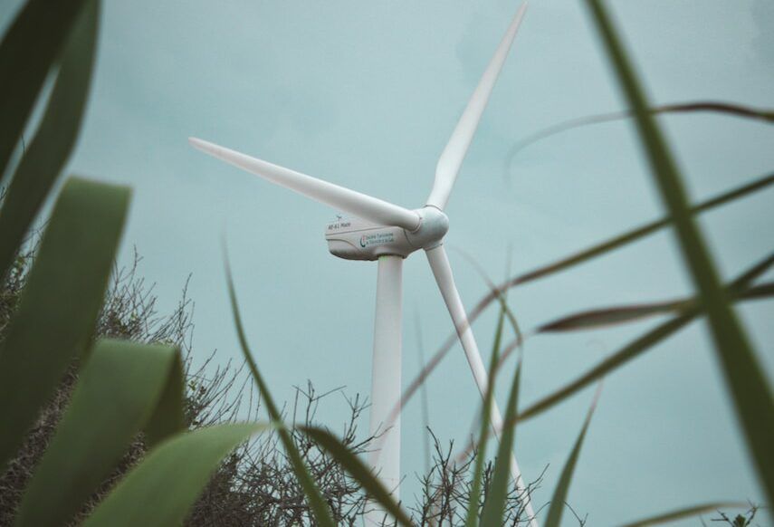 white electric windmill during daytime